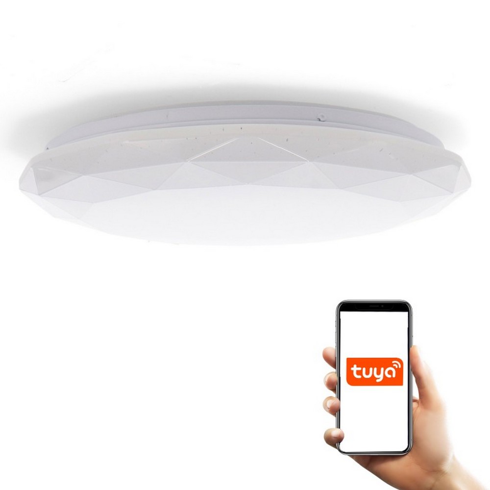 Plafoniera Led Smart Tuya 24W Bluetooth CCT temperatura colore regolabile e dimmerabile Dial M LEDME - Foto 2