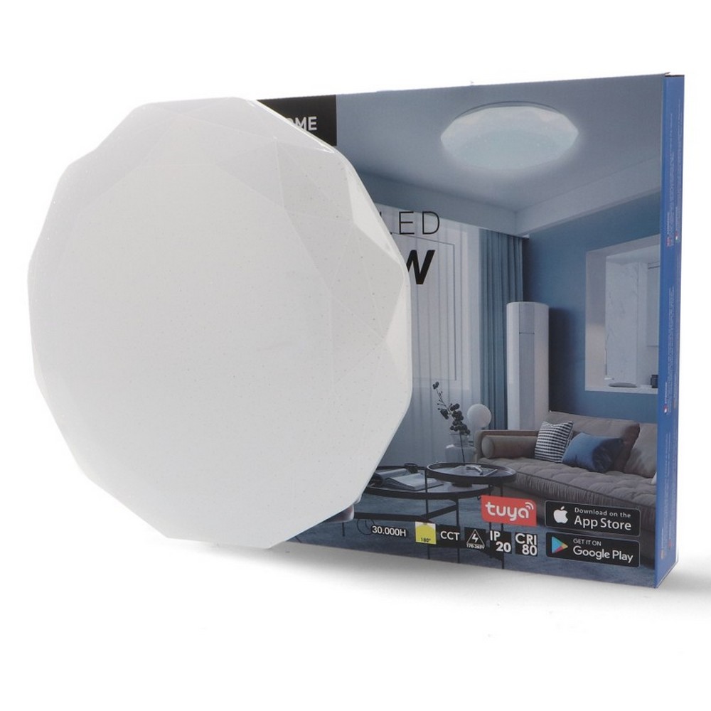 Plafoniera Led Smart Tuya 24W Bluetooth CCT temperatura colore regolabile e dimmerabile Dial M LEDME - Foto 3