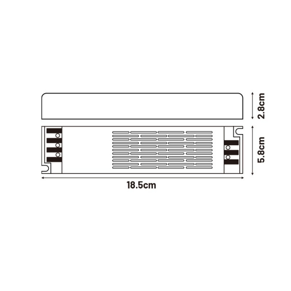 Alimentatore striscia Led 12V 200W 16,7A IP44 Trasformatore uso interno M LEDME - Foto 1
