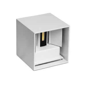 Foto principale Applique Led cubo da parete 6W Doppia emissione Bianco IP65 Bianco freddo 6500K Wisdom