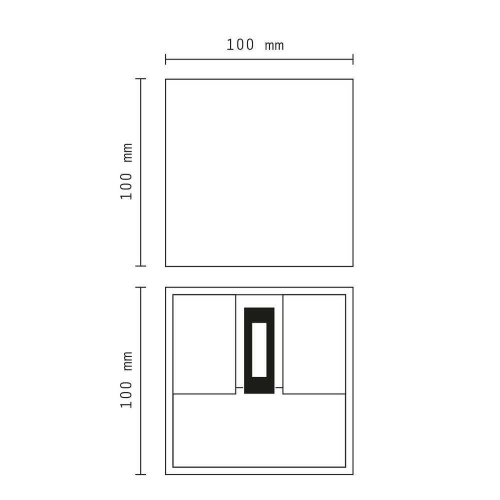 Applique Led cubo da parete 6W Doppia emissione Bianco IP65 Bianco freddo 6500K Wisdom - immagine 6