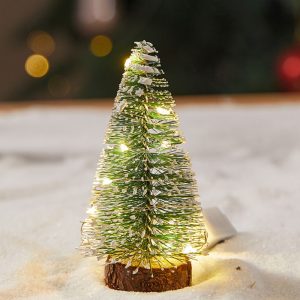 Foto principale Albero di Natale innevato da tavolo 15cm Led Bianco caldo 3000K a batteria Wisdom